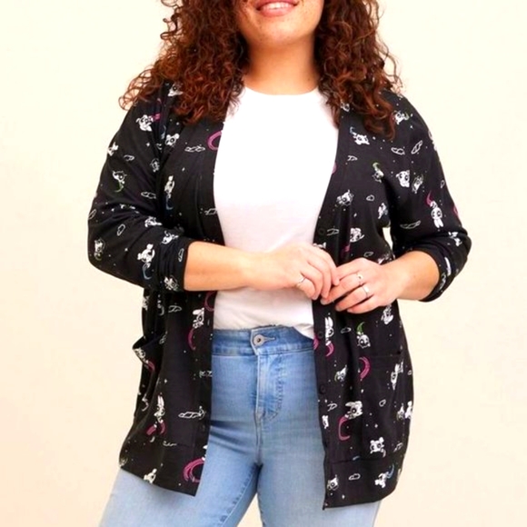 ❤️NWT VINTAGE TORRID CARDIGAN - POWER PUFF GIRLS - CARDIGAN SWEATER - POCKETS - Picture 9 of 13